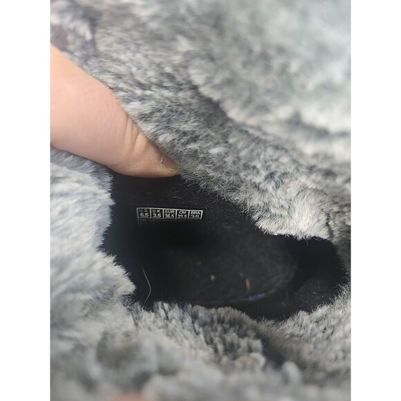 Skechers Women's Boots Size 6.5 Trego Winter Hiking Waterproof Blue Black Fur‎ - Picture 12 of 12